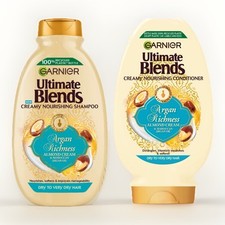 Image of Garnier Ultimate Blends Argan Richness Shampoo & Conditioner Set 400ml Dry Hair