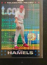 2007 Topps Cole Hamels Chrome Exfractor Parallel Rookie Card # 28
