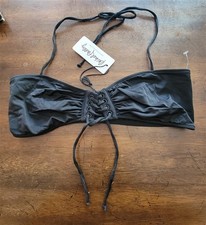 NWT Rachel Pally M Hanalei Lace Front Bandeau Bikini Swim Top 122923