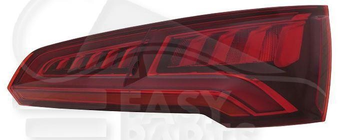 Feu arrière-gauche LED défectueux Audi Q5 FY remplacez votre optique ternie