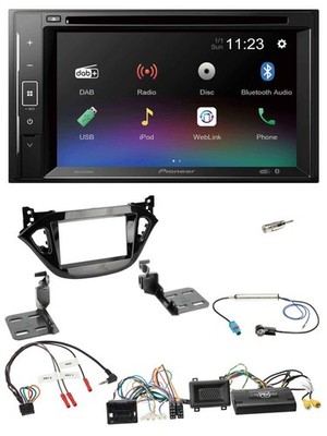 Pioneer Bluetooth Steering Wheel USB 2DIN DAB DVD Car Stereo For Vauxhall Adam Corsa E 2017-