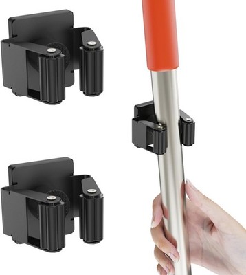 Magnetic Broom Holder 2 Pack Magnetic Mount Broom & Mop Holder Cleaning