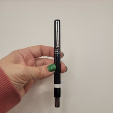 Vintage HTF Rare Pilot Execu Gel Pen Black With Silver Trim, NEEDS A REFILL