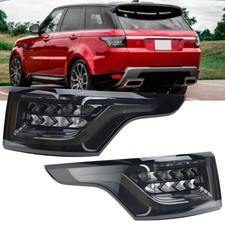 PAIR SEQUENTIAL LED SMOKED REAR TAIL LIGHT LAMP FIT RANGE ROVER SPORT L494 13-20