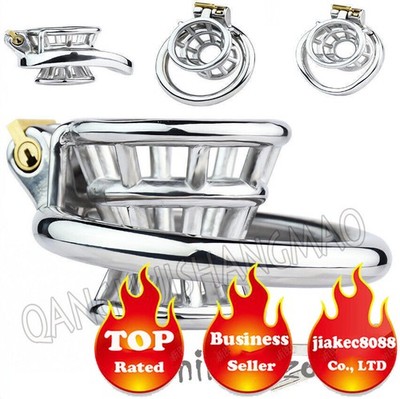 Girdle Design Metal Chastity Cage Stainless Steel Small Male Stealth Lock Device