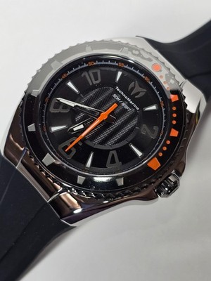 TechnoMarine Lusso Mare Men's Watch - 44mm, Black, Orange (TM-225022)