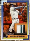 2025 Topps Series 1 SSP 04/25 Julio Rodriguez 1990 Game Used Patch Orange