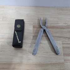 Vintage Leatherman Super Tool Original Leather Sheath USA Made Multi Tool 1997