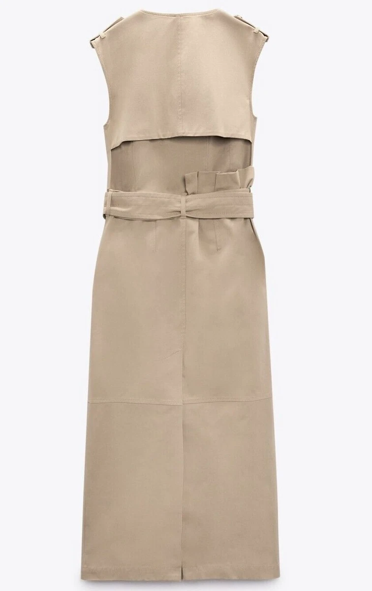 誠実】 Sleeveless Twill Trench Dress トレンチコート - psychology