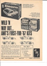 AMT Dodge Deora  Sonny  Cher His 'N Hers Model Cars Vintage Mag Ad PHOTOCOPY