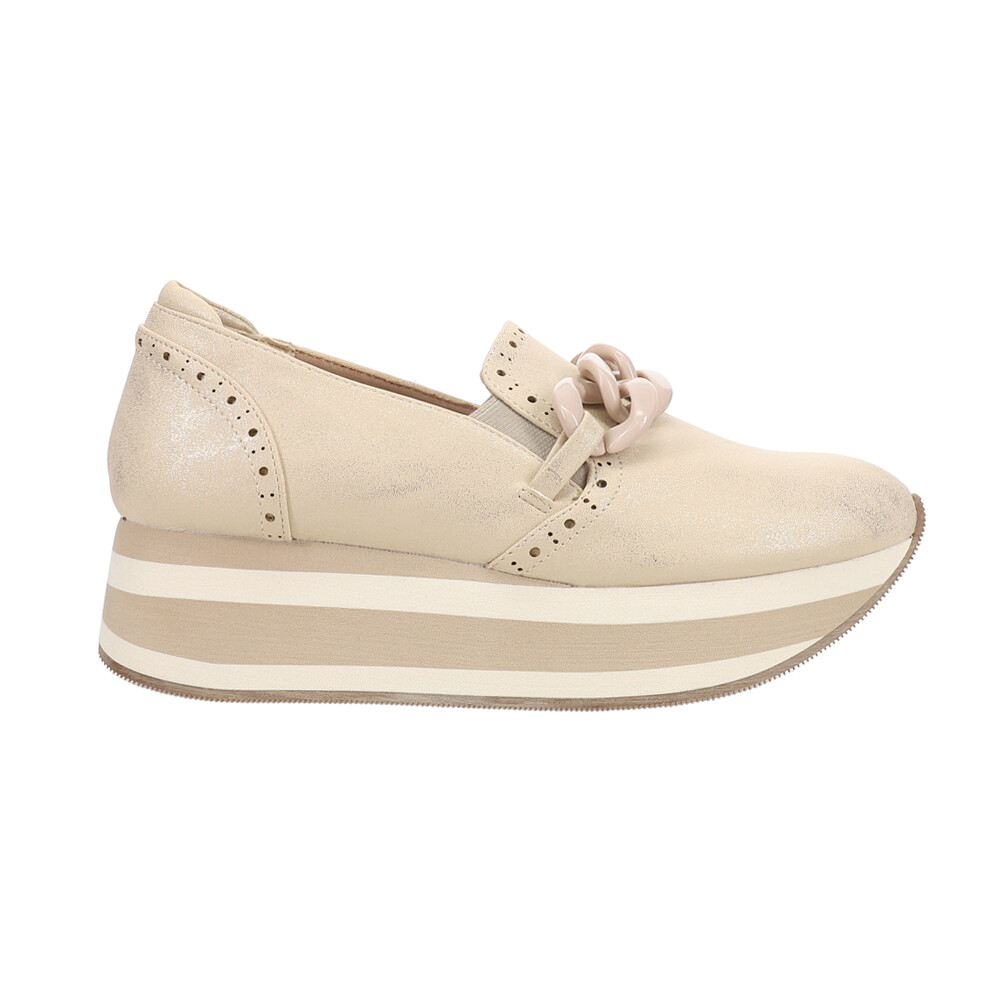 Женские мокасины на металлической платформе Corkys So What Gold 51-0073-ЗОЛОТО