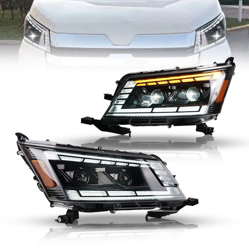 LED Headlights For Toyota Hiace 2019 2020-2022 DRL Assembly Start