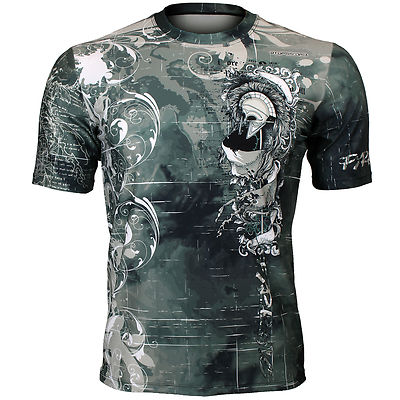 BTOPERFORM [FR-352] Full graphic Crew neck print T-shirt Training Sport Gym MMA