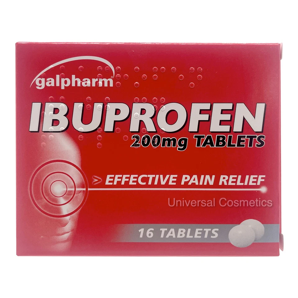 GALPHARM 32 IBUPR0FEN 200MG Tablets for Headache, Migraine, Back Pain Relief -Max Order 1
