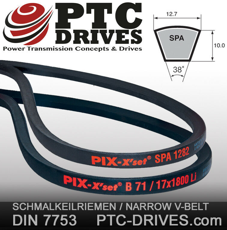 Cinghia Trapezoidale SPA 2632 Lw - AV 13 X 2650 La DIN7753 V