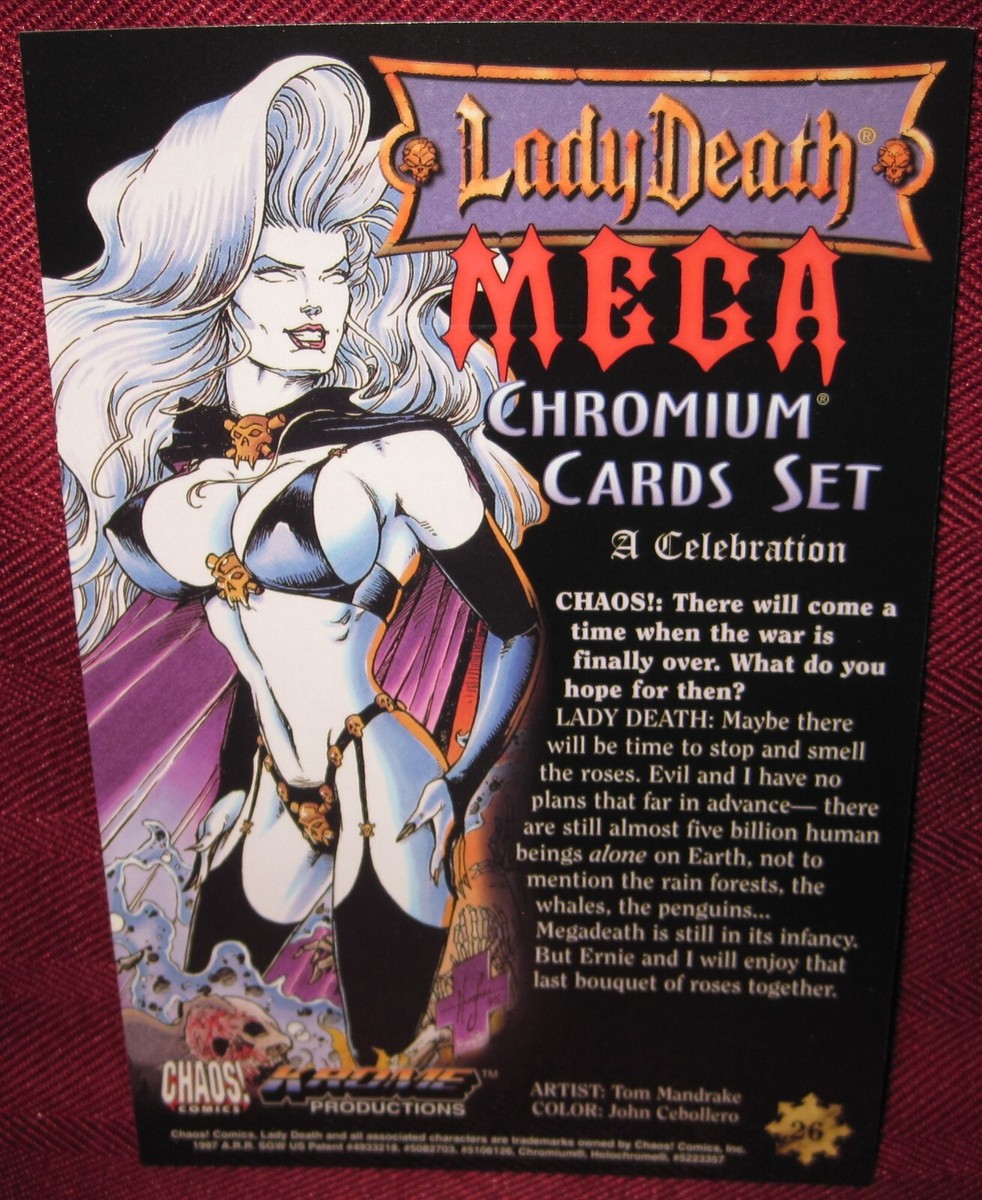 1997 KROME LADY DEATH MEGA CHROMIUM #26 A CELEBRATION BASE CARD