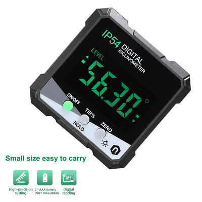 IP54 4*90° Portable Digital Inclinometer LCD Backlight Digital Protractor A5J0