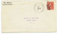 US circa 1918 Corner Advertising 2c Mail Cover The Manse Knowlesville NY