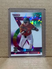 Trent Caraway 2024 Leaf Vivid Baseball 1/1 Pre Production Proof