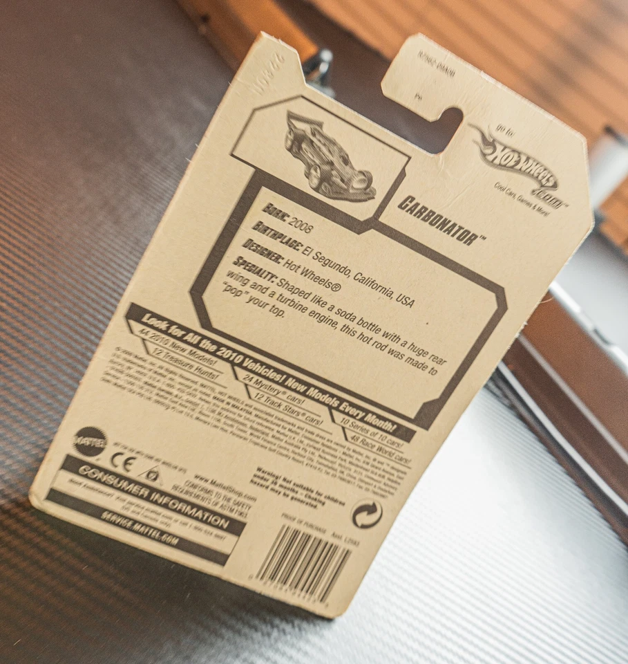 Hot Wheels 2010 Faster Than Ever,  Carbonator Signed in 2010 - Image 4 of 4