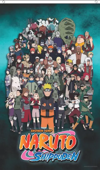 Naruto Shippuden - Characters Anime Poster - 24 X 36