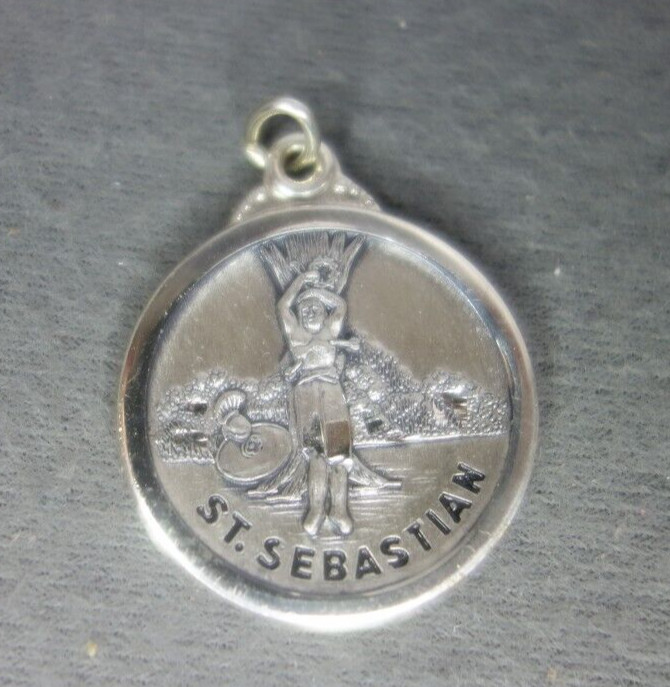 Creed St. Sebastian Medal pendant sterling silver