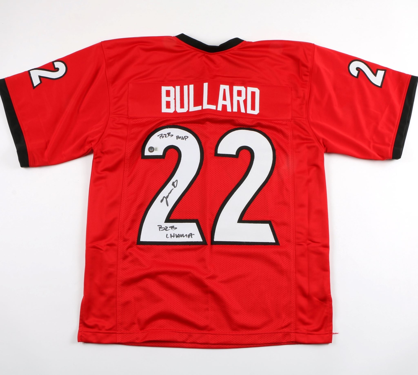 Javon Bullard Autographed Signed Georgia Bulldogs Jersey Beckett 