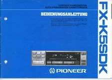 PIONEER Ownwer's Manual Component Car Stereo Centrate Series,kex,kpx,Dex,Cdx