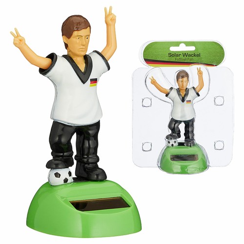 Deutschland Wackelfigur im Deutschlandtrikot Solar Fußball WM EM Torjubel Deko - Bild 4 von 5