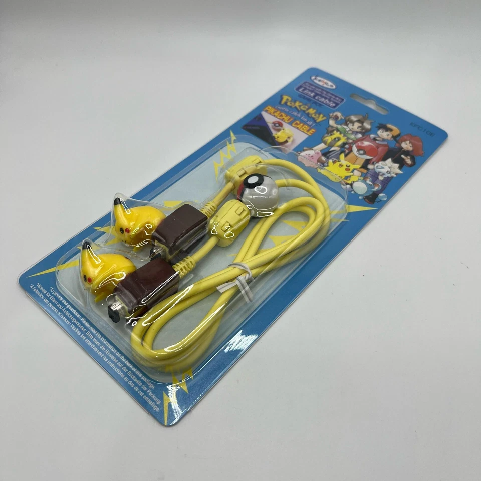 Pokemon Link cable pikachu SIGILLATO nintendo game boy nuovi cavi originali - Immagine 2 di 4