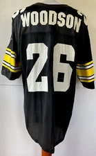 Vintage 90’s Apex One Pittsburgh Steelers Ron Woodson Jersey Size XL