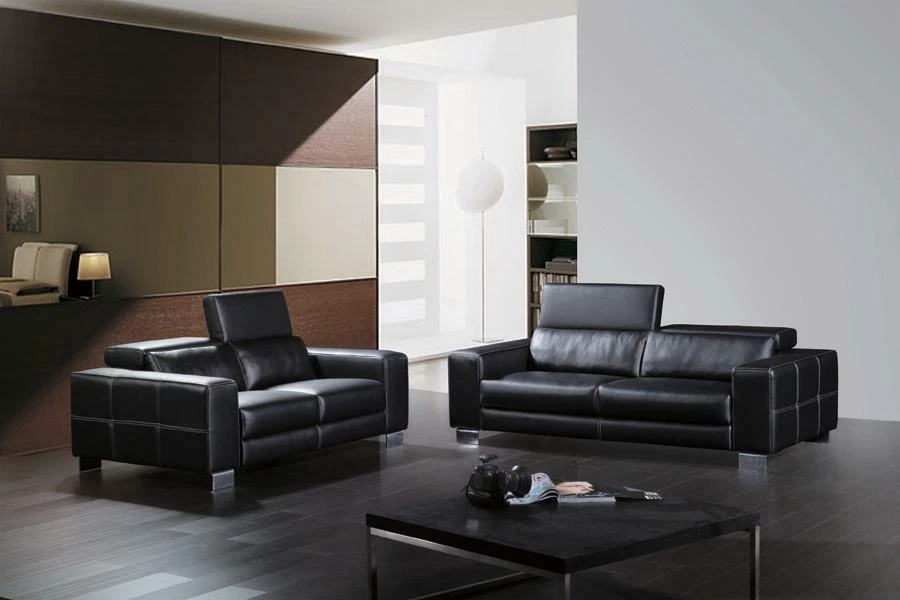 Leather Sofa Couch Living Area Modern New 3 1 1 Seater Set Red