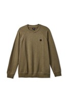 Brixton Cross Loop Crew Sweatshirt Olive Gr: M Brixton