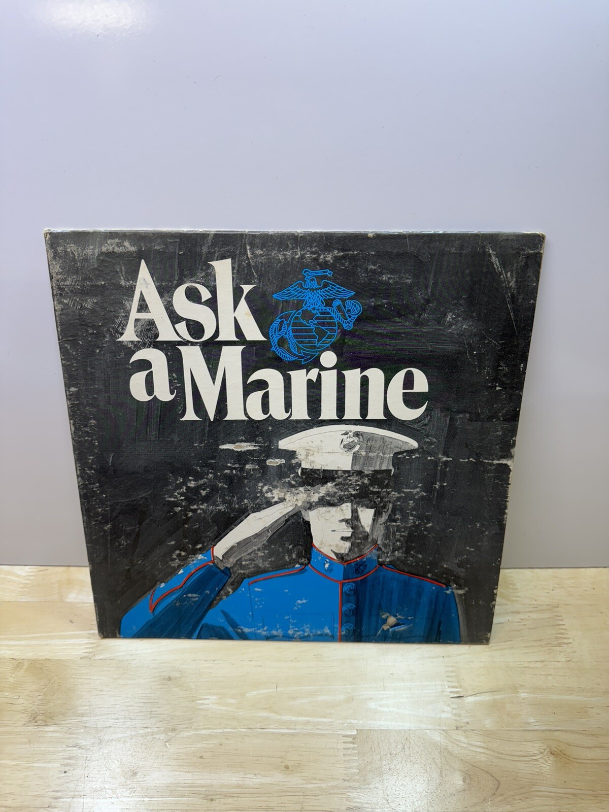Rare Ask A MARINE Stereo Vinyl LP Record