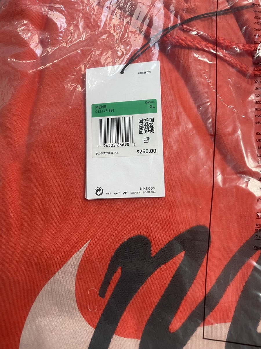 Nike x CPFM Shoebox Heavyweight Hoodie CZ1147-891 Orange Men