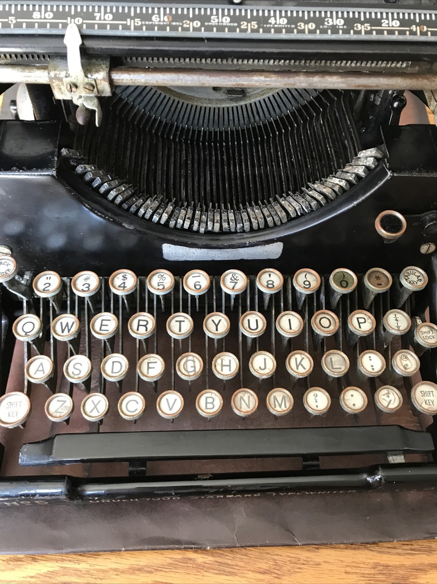 Antique Underwood No. 5 Standard Typewriter 1918 Serial Number