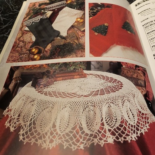 AZ17 LEISURE ARTS 1999, TIS THE SEASON BY THREAD CROCHET PATTERN LEAFLET - Picture 5 of 6
