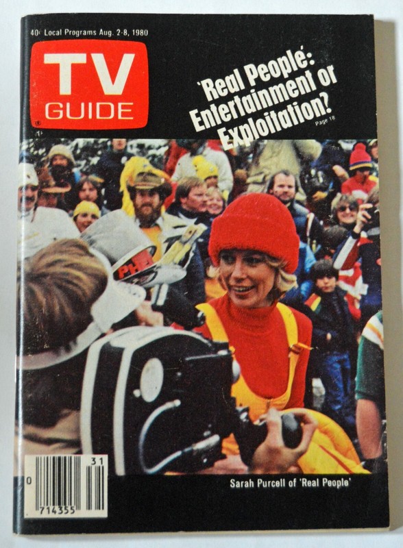 'REAL PEOPLE' with SARAH PURCELL - 1980 NEW MEXICO TV Guide -EXC/NRMT