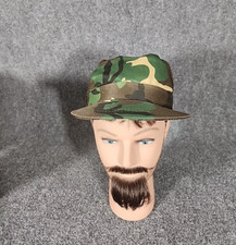 Cadet Castro Hat Military Camouflage Cap Snap Back Adjustable Lined One Size