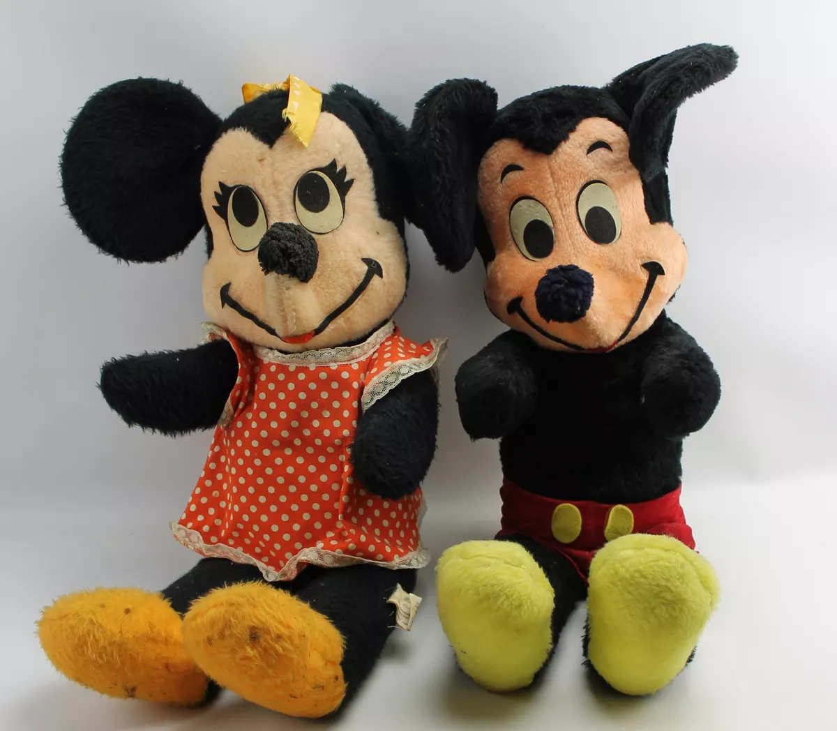 Vintage Disney Mickey & Minni Mouse “Stuff For Kids” Plush Mattel