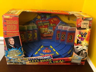 1998 Tiger Electronics Let's Make A Deal Electronic Game Monty Hall New In Box