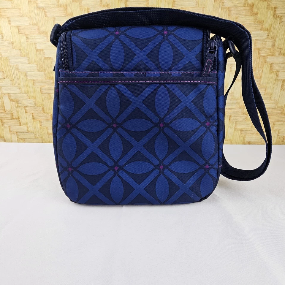 Fiambrera Rachel Ray con aislamiento térmico 2 vías cremallera bolsillo exterior azul púrpura Foto 2 de 4