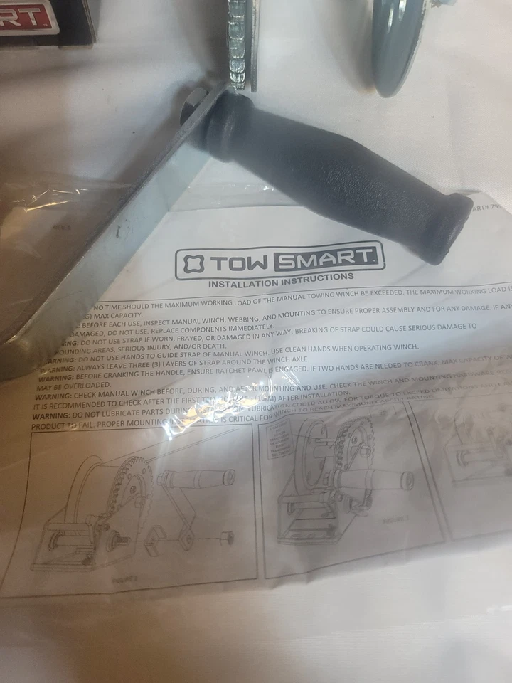 Tow Smart Trailor Winch 600lb Capacity Easy To Use. New Original Box #795 Foto 2 de 4