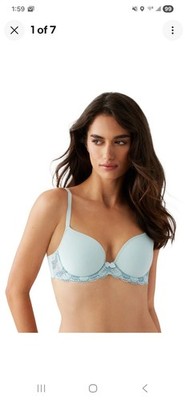 WACOAL 853117 LA FEMME Underwire T-Shirt Bra ~ PASTEL BLUE ~ 36DDD NWT $65