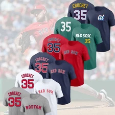 SALE OFF Garrett Crochet #35 Boston Player 2025 Name & Number Fan Gear FASTSHIP