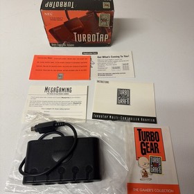 TURBOGRAFX 16 TURBO TAP BOXED AND COMPLETE NEC MULTI-CONTROLLER ADAPTER! 