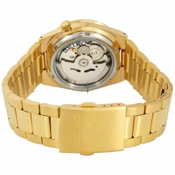 Seiko 5 SNKE06K1 Automatic Gold Dial Stainless 37 mm New Full Set Men's Watch image 3