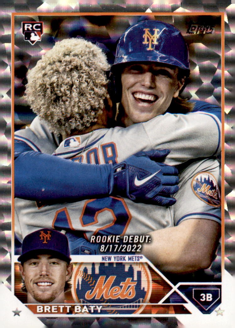 2023 Topps Update #US158 Brett Baty Orange Foil #/299