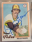 1978 Topps ROLLIE FINGERS In-Person Signed Autographed AUTO