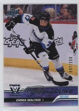 2024 Upper Deck PWHL 1st Edition Young Guns Deluxe 97/250 Emma Maltais #59 ds4
